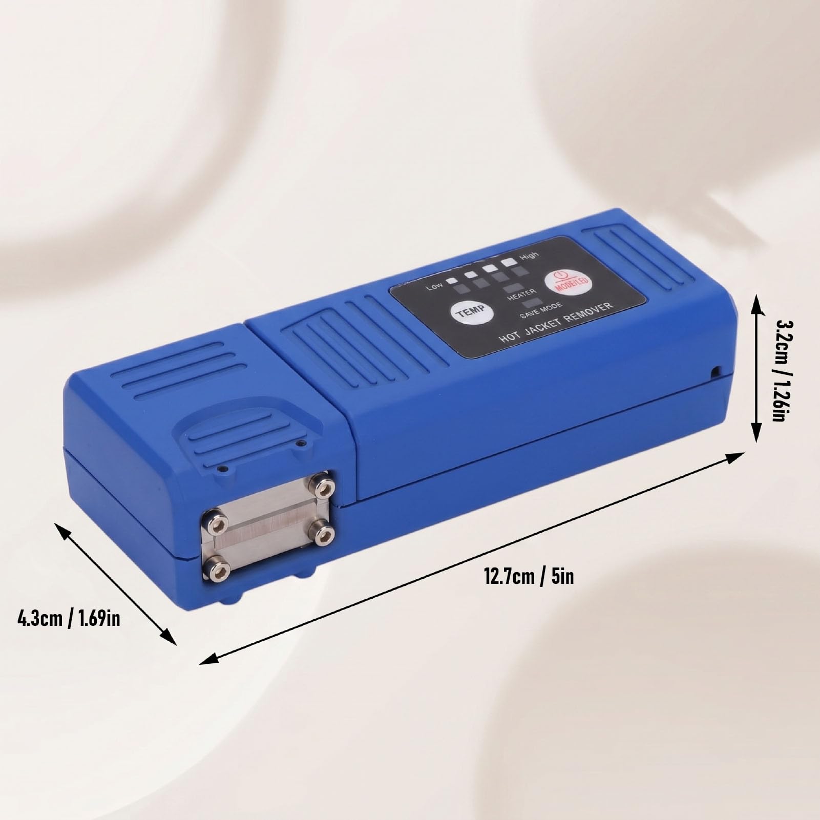 Garsent Pelacables Térmicos de Fibra óptica, 8 Niveles de Temperatura, Herramienta de Pelado de Fibra óptica con Calentamiento Automático para 1-48 Núcleos, Pelacables de Precisión de de Paquete y