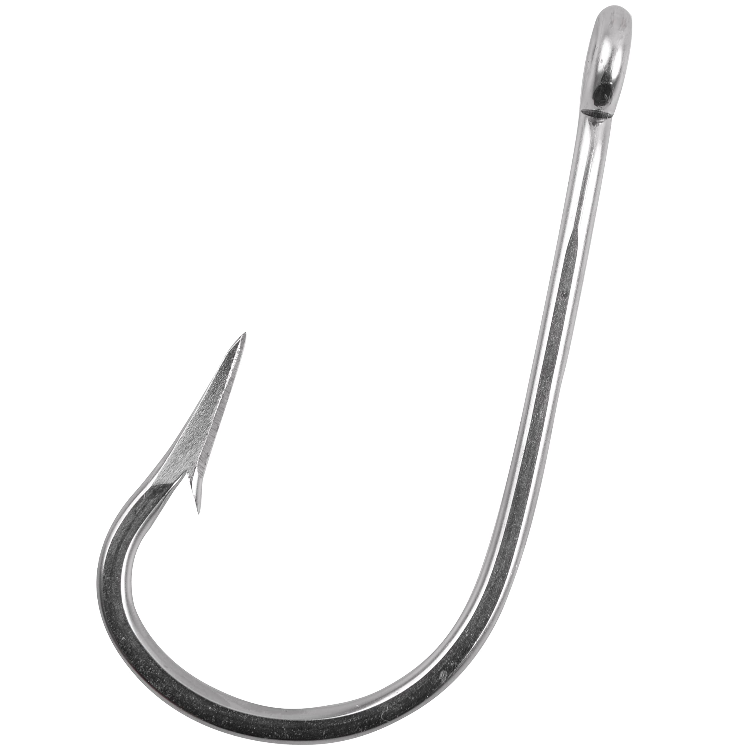 Southern Tuna Saltwater Fishing Hooks, 15pcs Stainless Steel Big Game Trolling Hooks Forged Ringed Extra 6X Strong Ultra Sharp Size 5/0-13/0