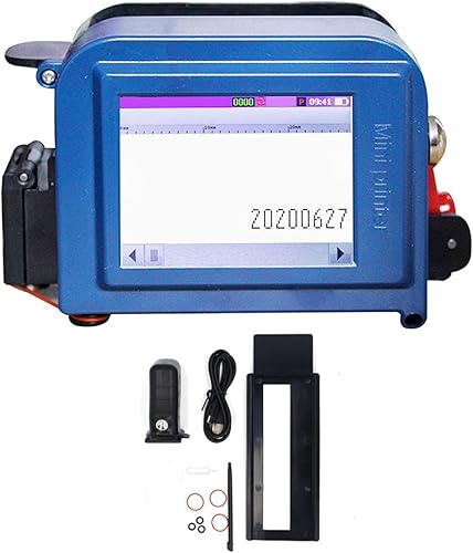 Ymiko Handheld Inkjet Printer HD LED Touch Screen Portable Multifunctional Printer for Various Environments