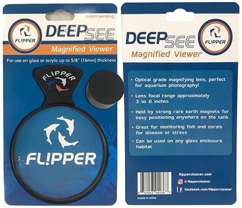 Miniatura 3 de Flipper DeepSee - Visor magnético para acuarios de 4 pulgadas, lente de aumento de grado óptico para tanques de vidrio y acrílico de hasta 58