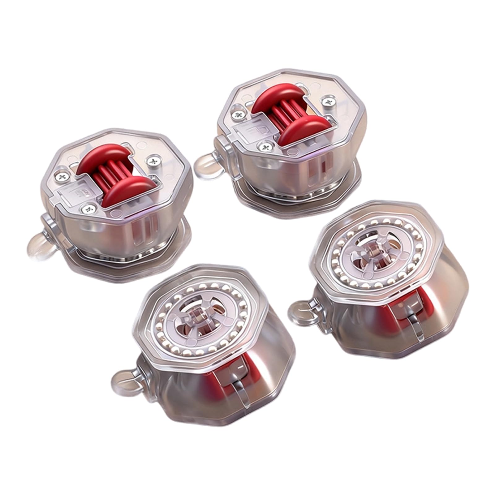4Pcs Appliance Rollers Adhesive Casters Wheel Sticky Swivels Pulley Universals Wheel Small Appliance Slider with Brake Rotation Sticky Pulley Sliders for Kitchen Appliances