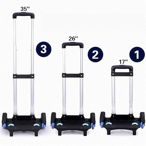 Miniatura 5 de Mochila Hand Truck YUB Carrito con ruedas Carrito de mano de aleación de aluminio plegable Carro para mochila escolar