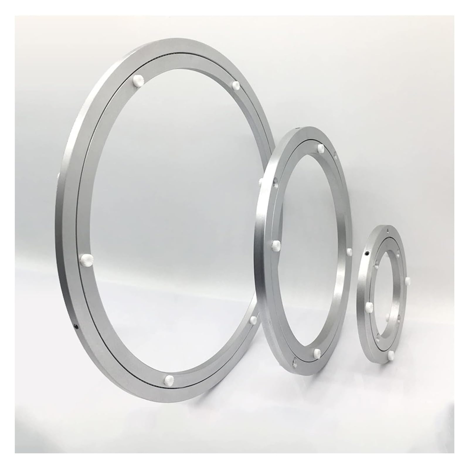 plateau tournant pour table à manger, Roulement rotatif en métal aluminium robuste(23 inches (580mm))