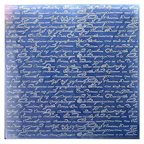 Kwan Crafts Large Size Letters Plastic Embossing Folders for Card Making Scrapbooking and Other Paper Crafts, 19.8x19.8cm Cover