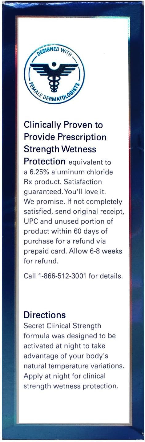 Secret Clinical Strength Soft Solid Sensitive Unscented Deodorant, 1.6 oz (Pack of 3)