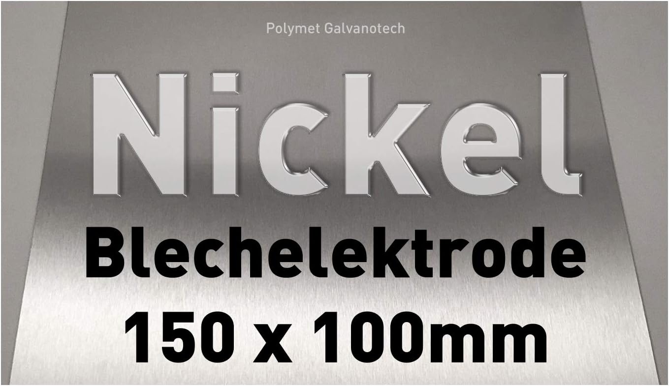 NickelBlech 100 x 150 mm, Reinnickel, Anode/Elektrode (10 x 15 cm) für