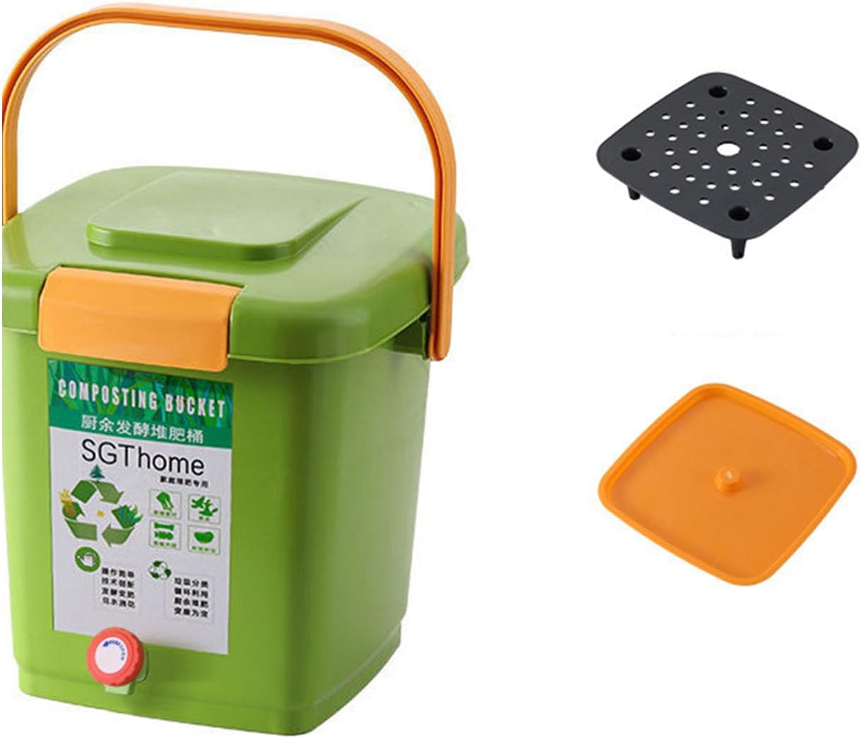 Recyclable Compost Bin Made from Thickened Easy Assembly Ideal for Home Gardening Use Yard Debris and Food Waste Reducing Frequent Handling