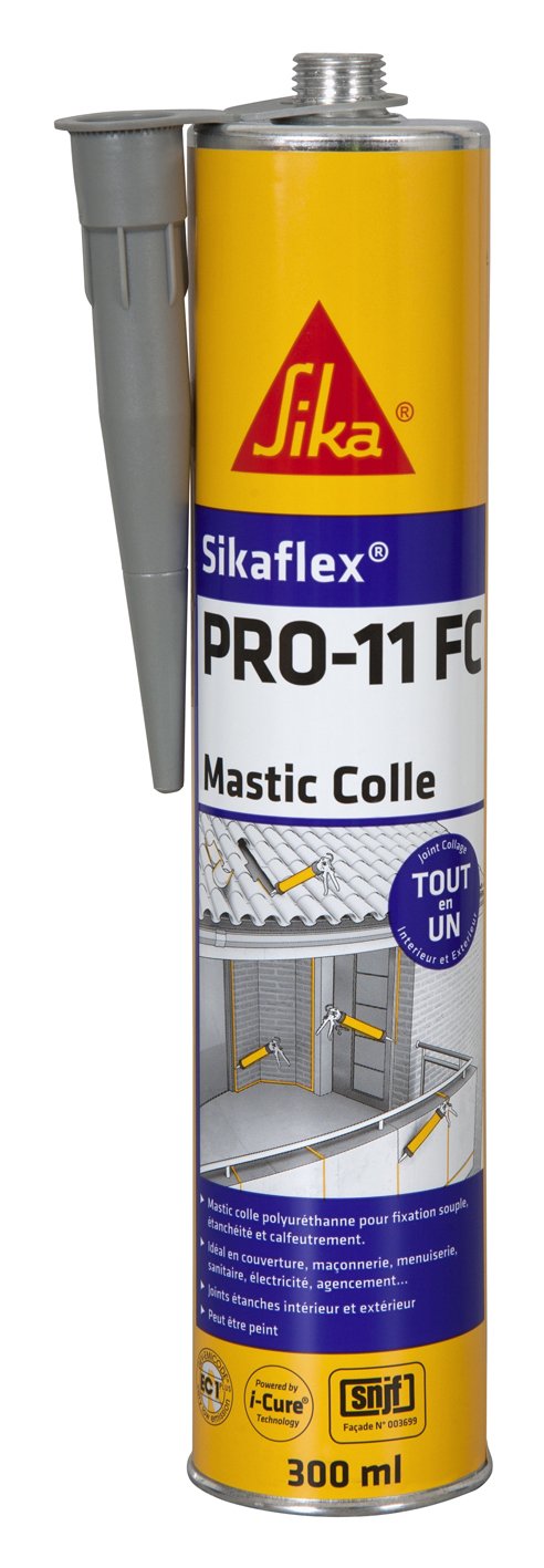 TIVOLY - Pistolet à Cartouche T-Gun F300 - Adaptable sur Perceuse et Visseuse & Sikaflex PRO 11 FC Purform Gris béton, Mastic polyuréthane PU tout en 1, mastic multi-matériaux