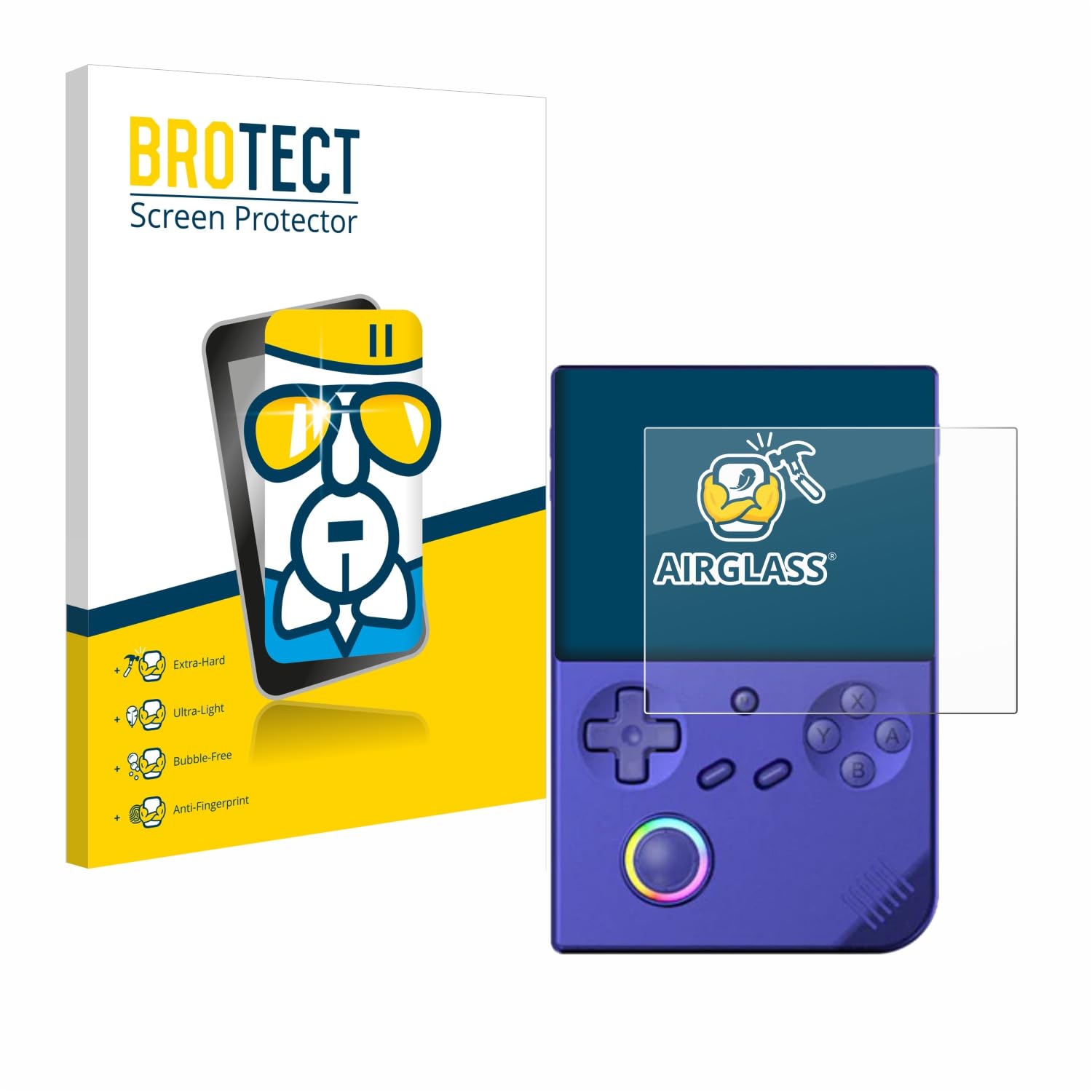 Brotect Protection Écran Verre pour Anbernic RG40XXV Film Protecteur Vitre 9H Anti-Rayures Transparent