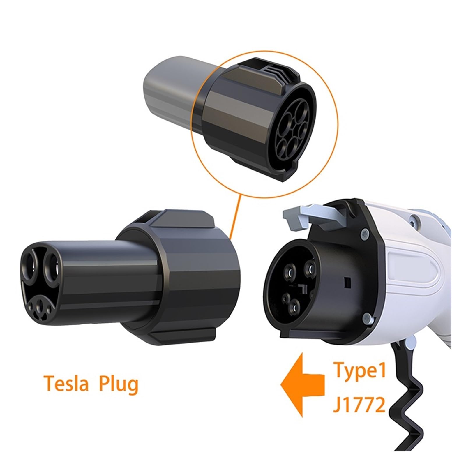 Amazon.co.jp: EV 充電器アダプター J1772 からソケット 60A 250V
