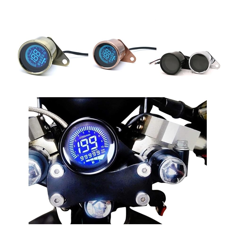 Speedometer Odometer Meter Universal Motorcycle Digital Motorcycle Speedometer Odometer Tachometer Indicator Scooter Meter Motorcycle Speedometer