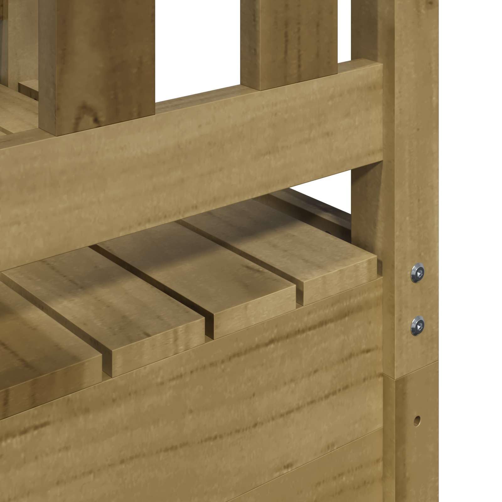vidaXL Spielturm Braun 52,5 x 85 x 238 cm Massives imprägniertes Holz, Moderner Outdoor-Spielplatz, robuster Garten-Spielbereich, Abenteuer-Turm für Kids, Spaß im Hinterhof