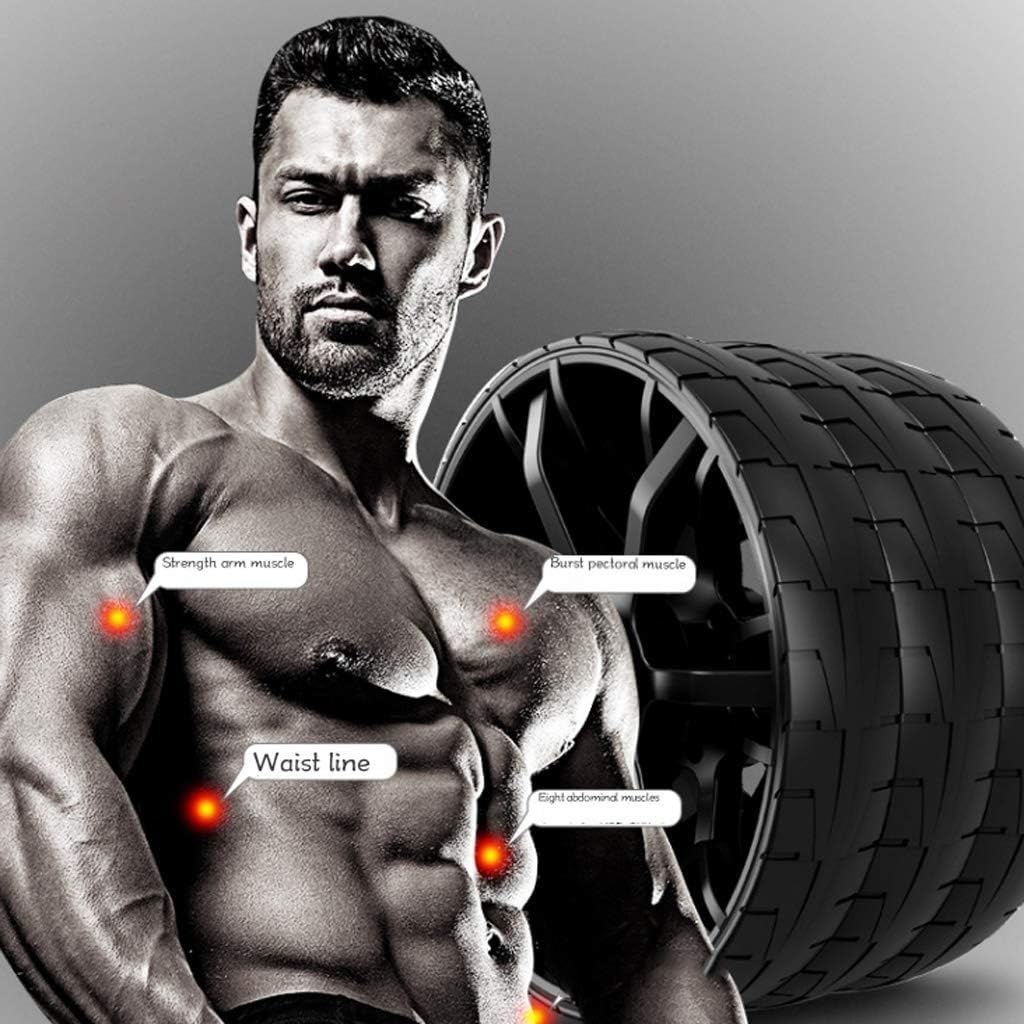 Home Gym Core Workout Roller Wheel Abdominal Exercise Training Fitness Equipment with Anti Slip Grips Wheels