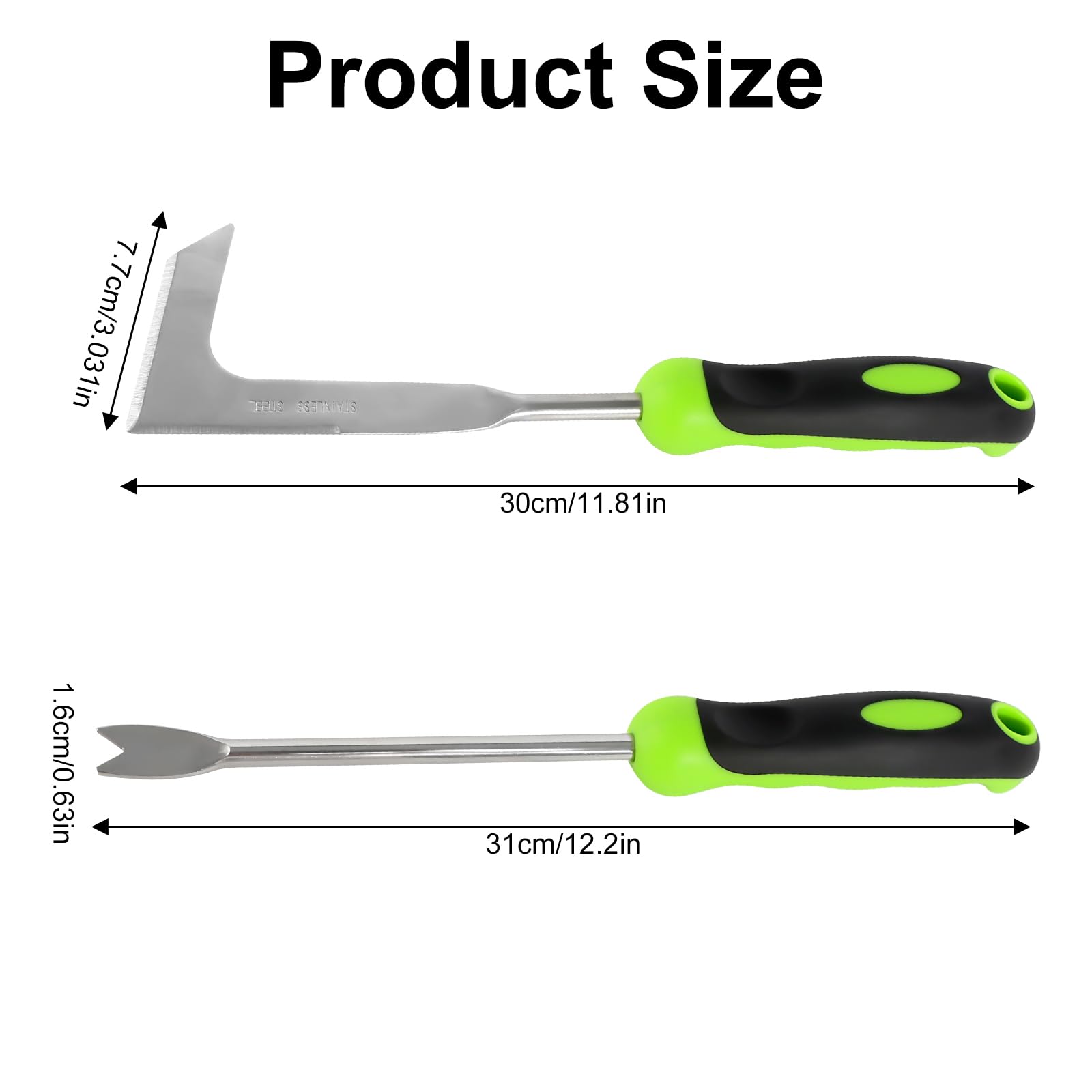 LAWFYMORI Fugenkratzer 2-tlg Set - Unkrautentferner Mit Verstellbarem Stiel Bis 150cm