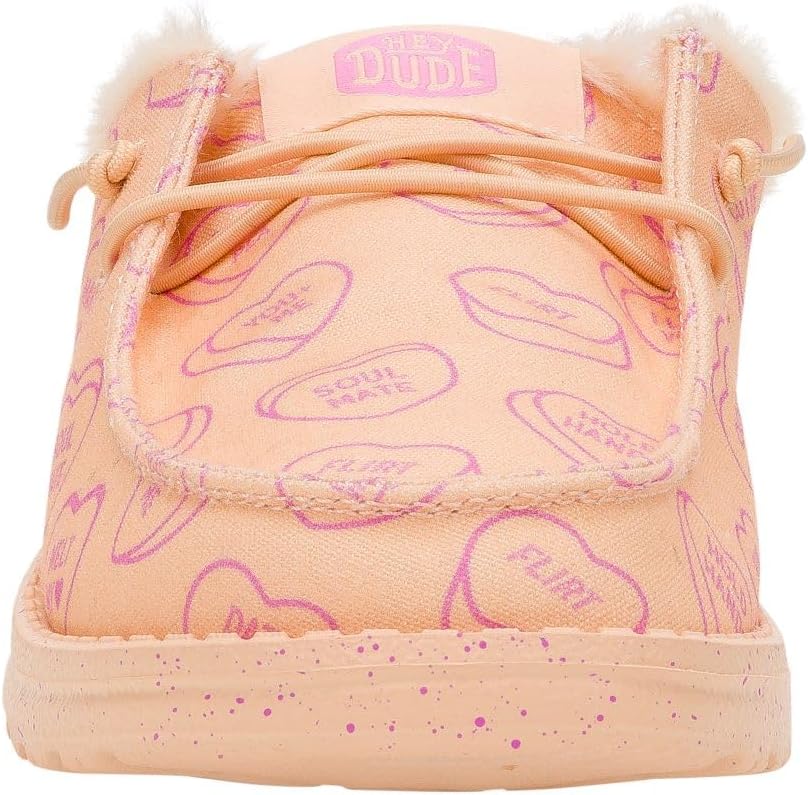 HEYDUDE Wendy Slip X Sweethearts Peach/Pink - Image 5