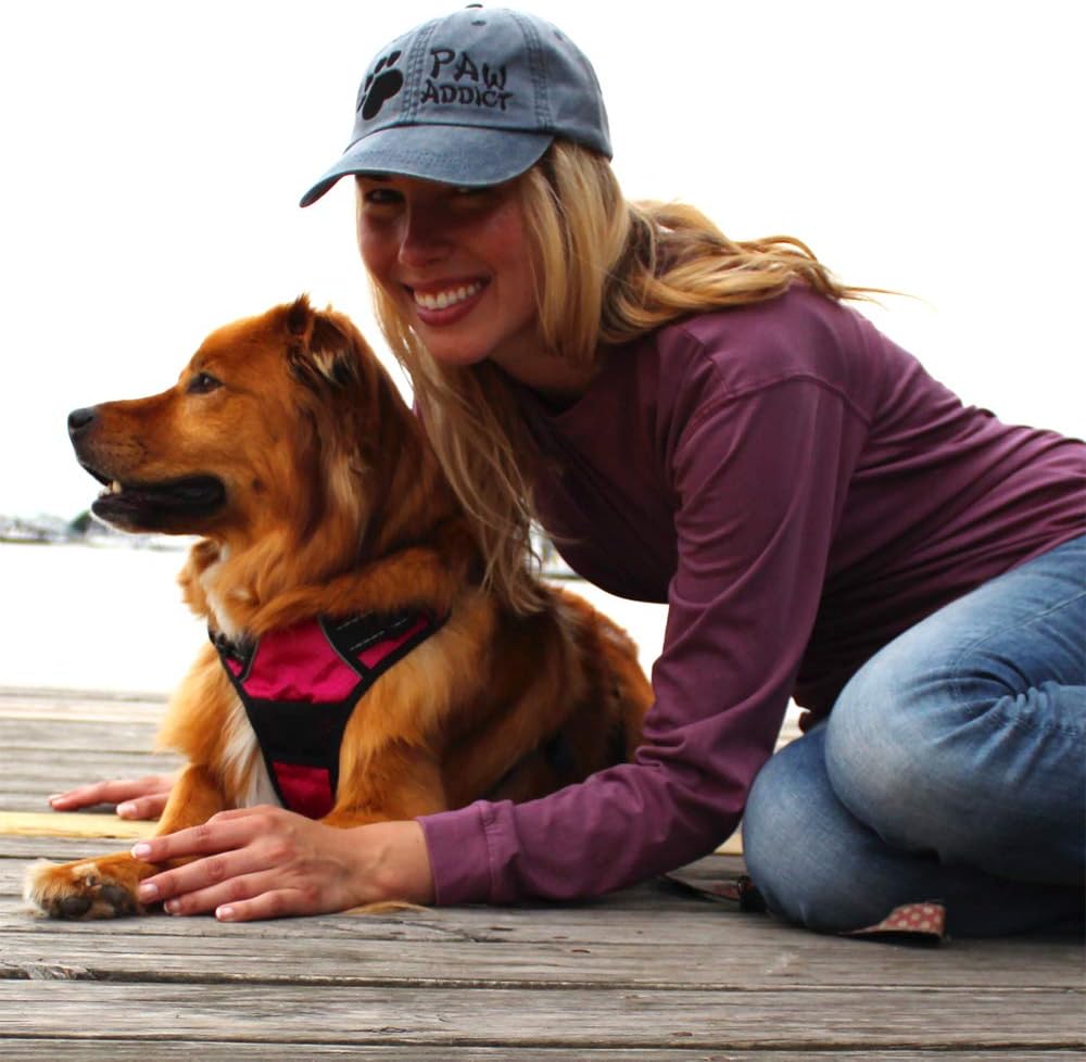 PawAddict Unique Custom Embroidered 5-Heart Paw - Unisex Vintage Washed Baseball Cap | Military Cap - Image 9