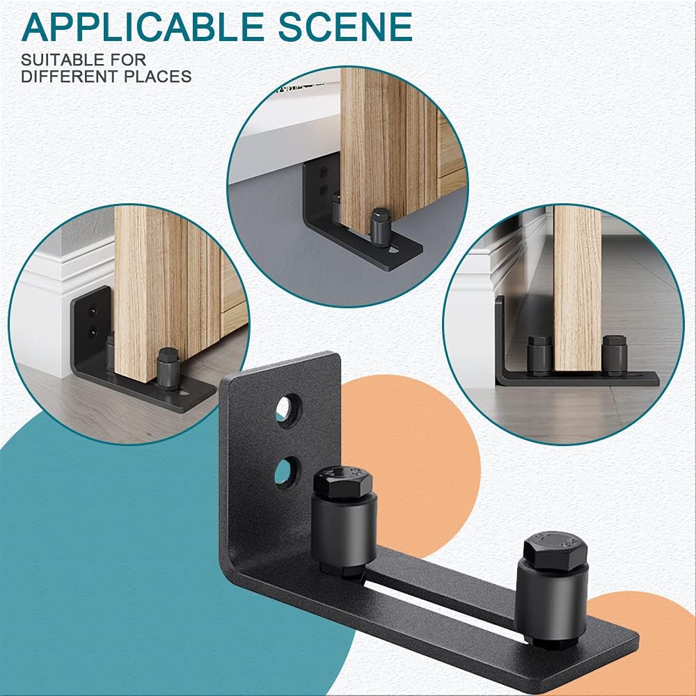 Amazon Crazy 🔥 Deals FREDBECK Sliding Barn Door Floor Guide,Wall Mount Powder Coated Adjustable Barn Door Bottom Guide, Black, Super Smoothly and Quietly, Easy to Install,Flush to Floor Super Big Clearance! FREDBECK Sliding Barn Door Floor Guide,Wall Mount Powder Coated Adjustable Barn Door Bottom Guide, Black, Super Smoothly and Quietly, Easy to Install,Flush to Floor