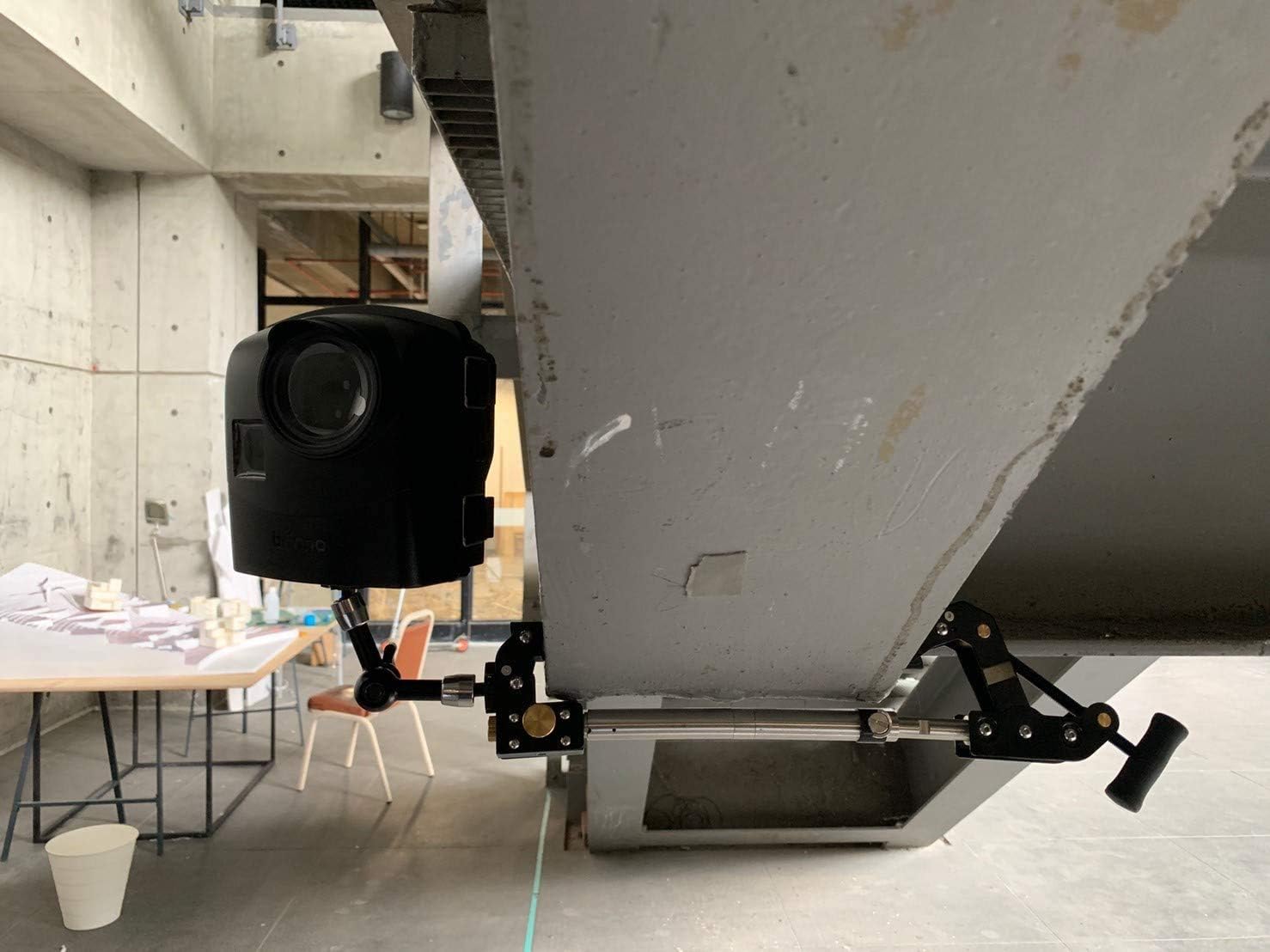 Brinno camera mounted underneath a beam