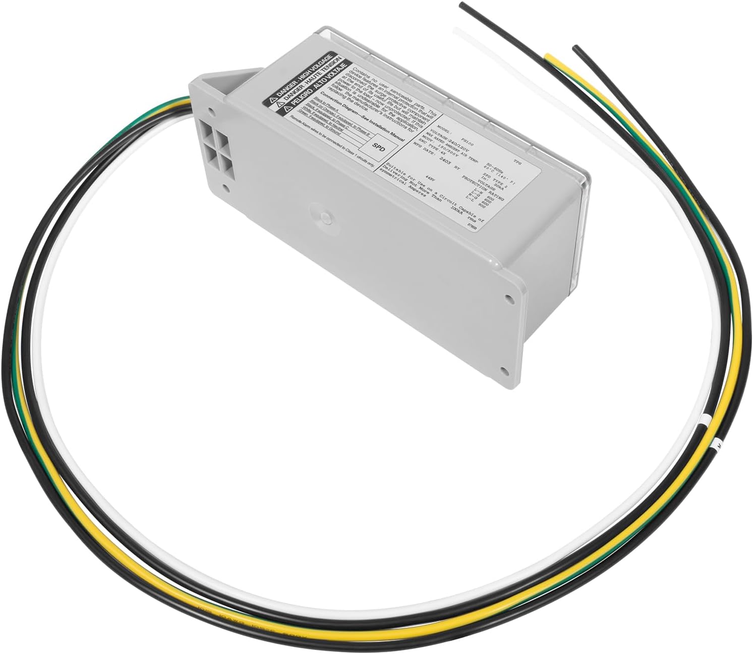 FS100 Whole House Surge Protection Device Rated for 100,000 Amps, Replacement for Siemens FS100 Protector Compatible with Any Brand of 120/240V Load Center and Breaker