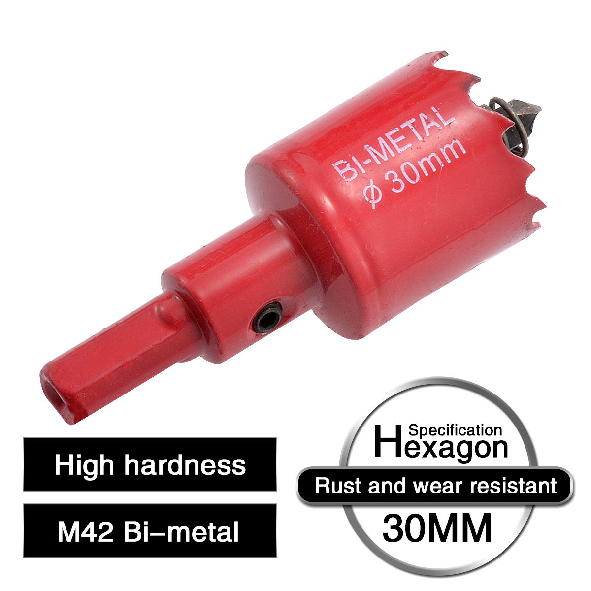 Sega A Tazza Bimetallica 28mm - Per Legno, Plastica E Metalli Sottili - Foto 3