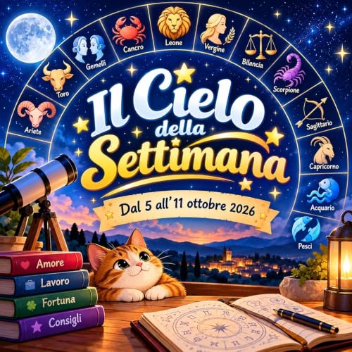 Dal 5 all&rsquo;11 ottobre 2026