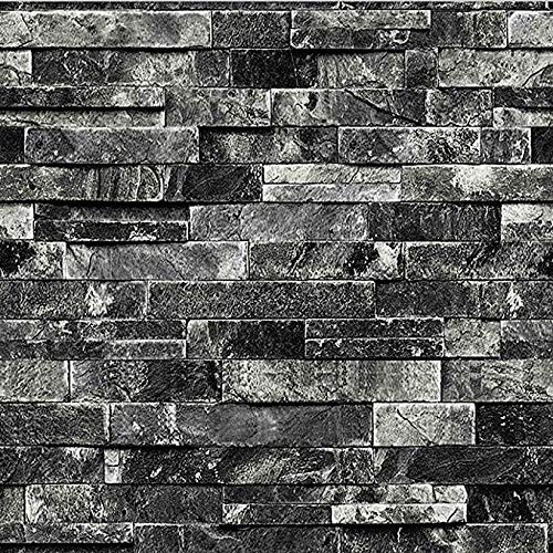 Papier Peint Imitation Brique Corridor Rock pour Salon et Bureau (Lot de 4)