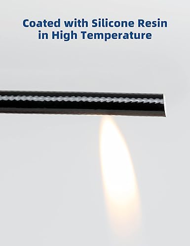 Miniatura 5 de BLUEWING Funda de fibra de vidrio de silicona 20 unidades para líneas de pesca protección de rozaduras tubo de engranaje tubo de rozaduras bucle de