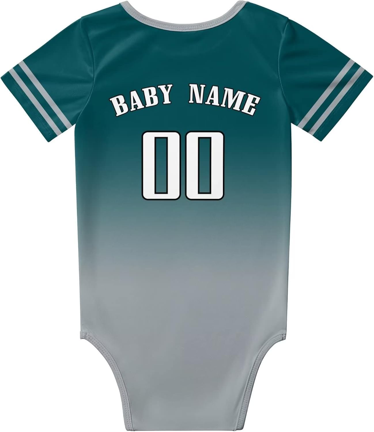 Custom Newborn Clothes,Baby Short Sleeve Football Clothes,City Gradient?Bodysuit,Personalized Baby Name Number Philadelphia One Size image 3 of 6 B0BZC7XC8F
