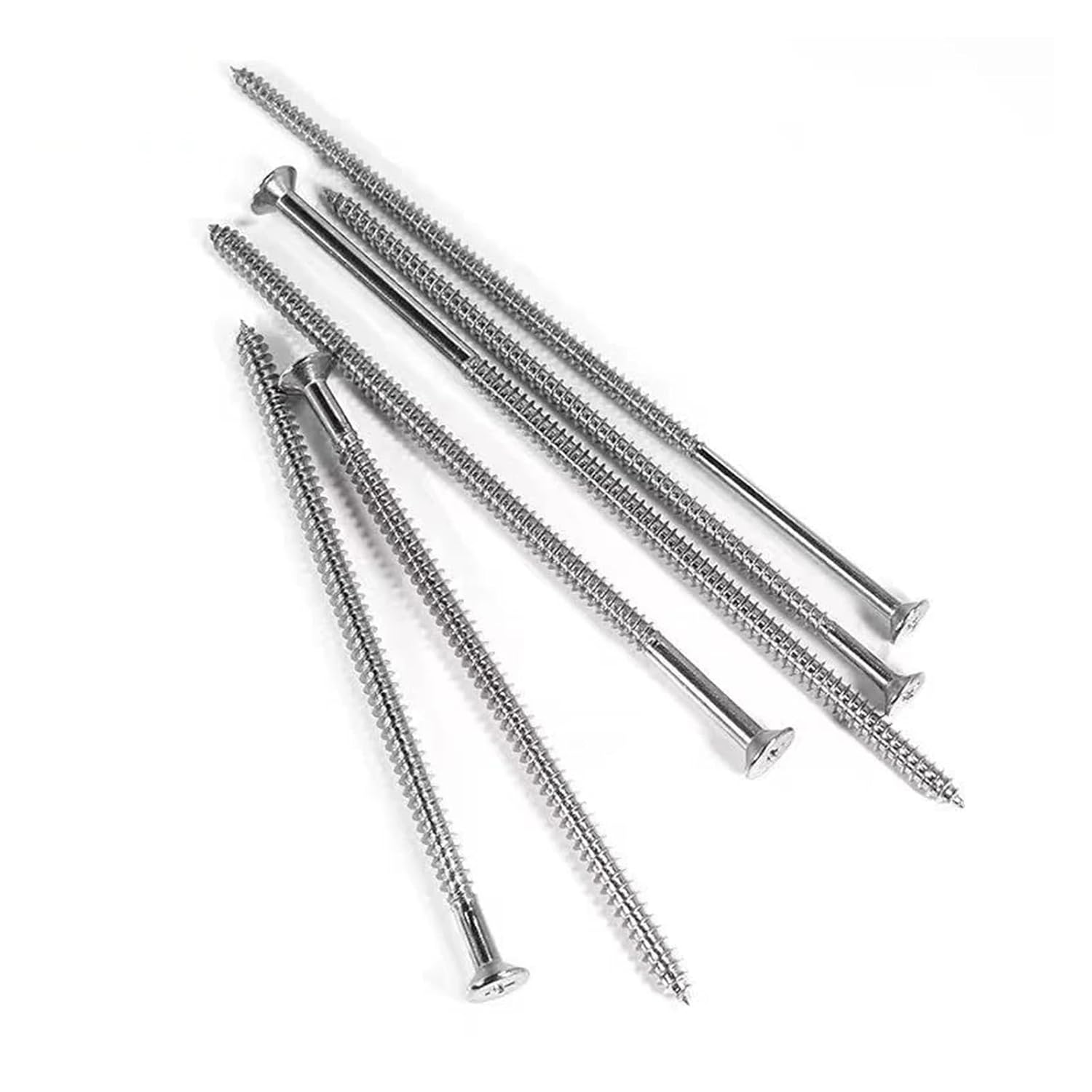 M4/M5/M6/M8 304 Stainless Steel Extended Flat Head Self Tapping Screw Countersunk Switch Socket Wooden L:30-200mm(55mm(10pcs),M8)