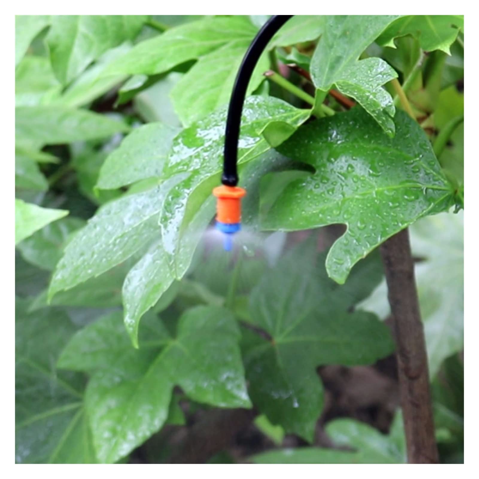 Gocciolatore for irrigazione da Giardinaggio, 100 Pezzi, ugello di rifrazione Automatico a 360 Gradi, irrigatore in plastica, può Essere collegato a Un Tubo da 4/7 mm