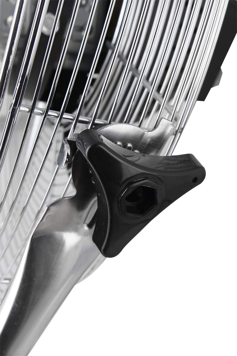 Orbegozo PWO 1947 - Ventilador industrial con movimiento oval, aspas de 45 cm de diámetro, 3 velocidades, inclinación regulable, recogecables, 120 W