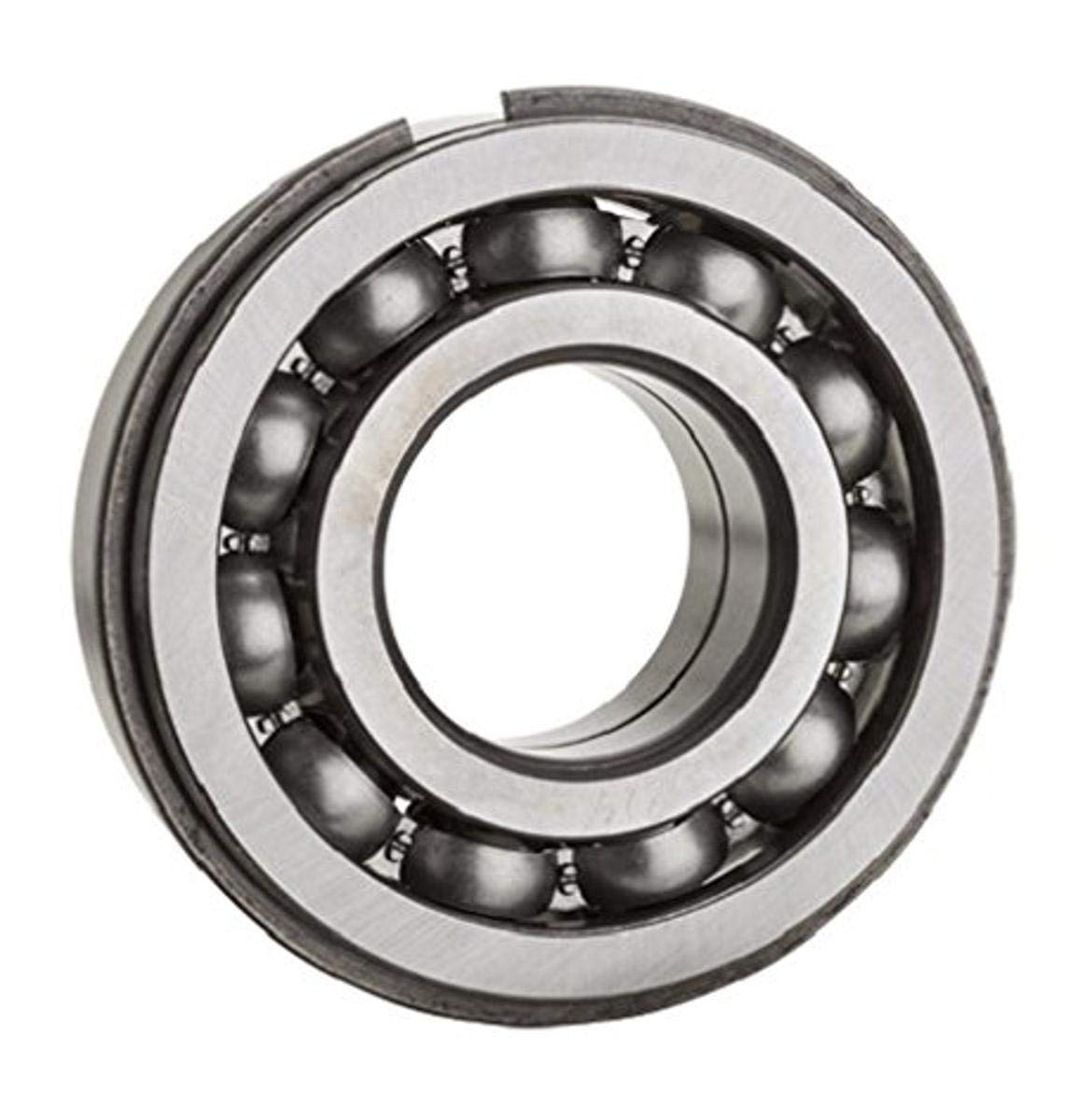 NTN Bearing 6011NR Single Row Deep Groove Radial Ball Bearing with Snap Ring, Normal Clearance, Steel Cage, 55 mm Bore ID, 90 mm OD, 18 mm Width, Open