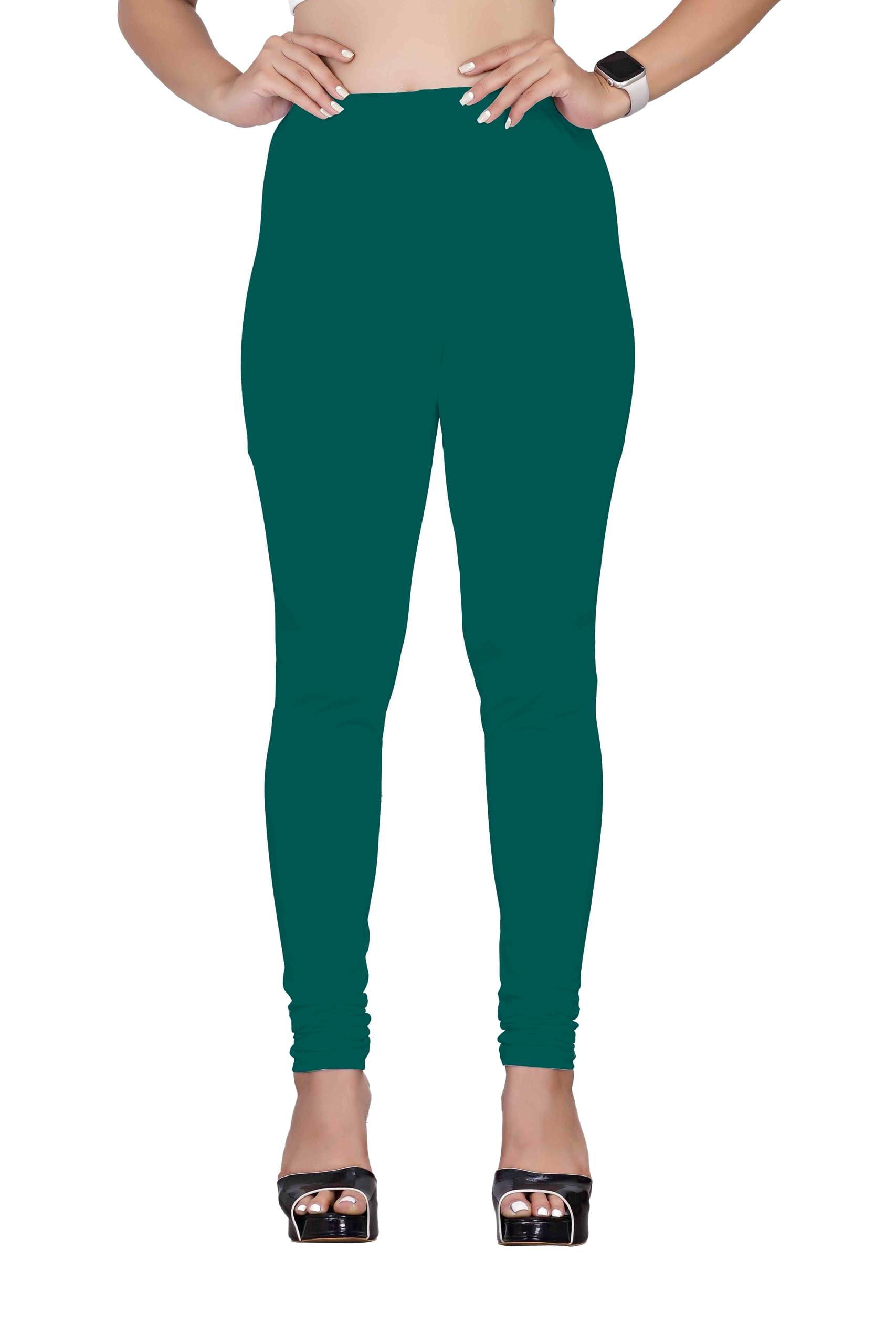 cadila Women Solid Premium Cotton Churidar Leggings | Mid-Waist | Fashionwear-picture-17