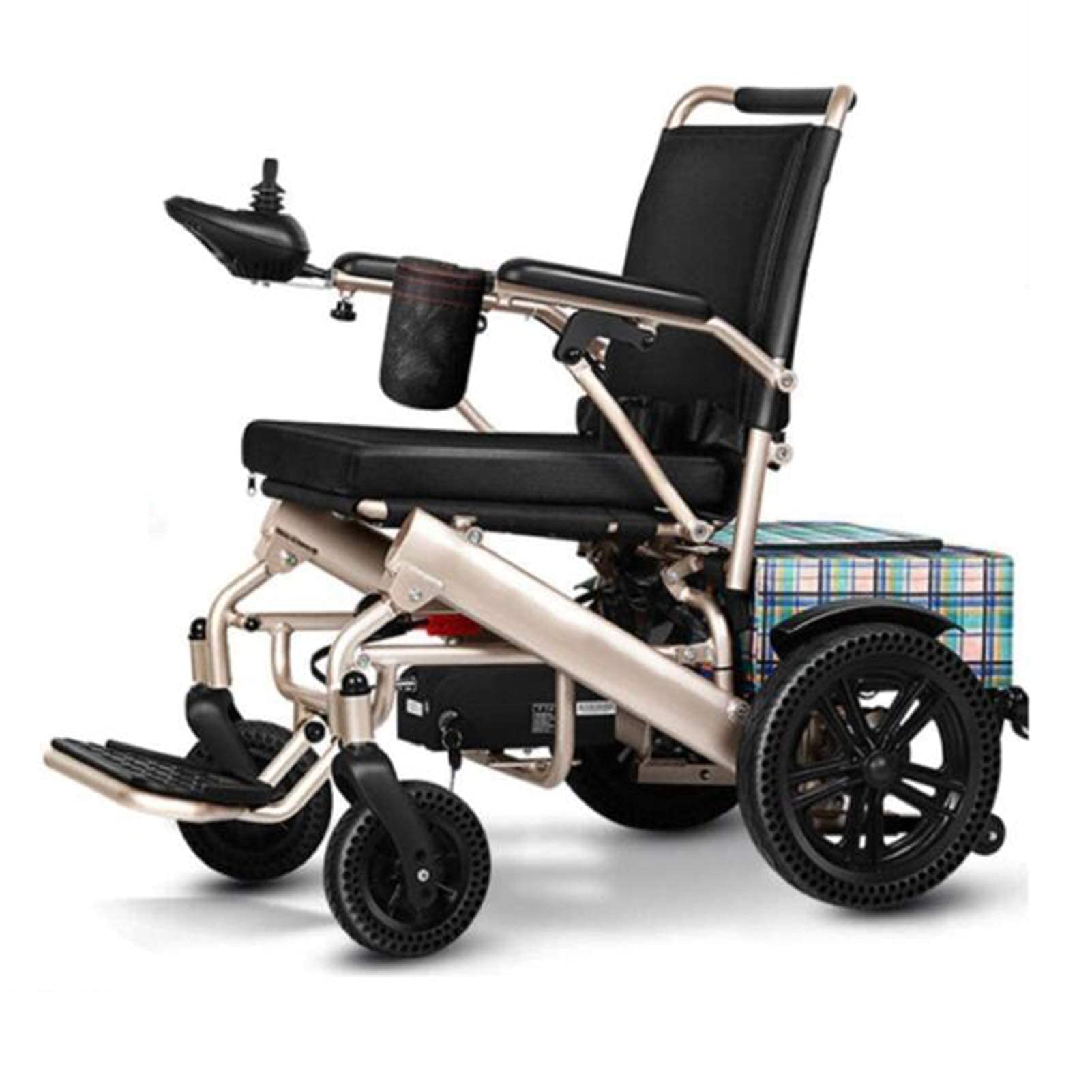 Buy ZHTT Wheelchairs Folding Folding Aluminium Electric Wheelchair