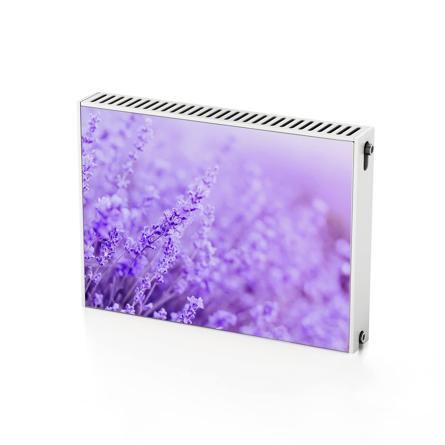 Tapis magnétique de radiateur 80x60 cm prairie lavande pour décoration de chauffage