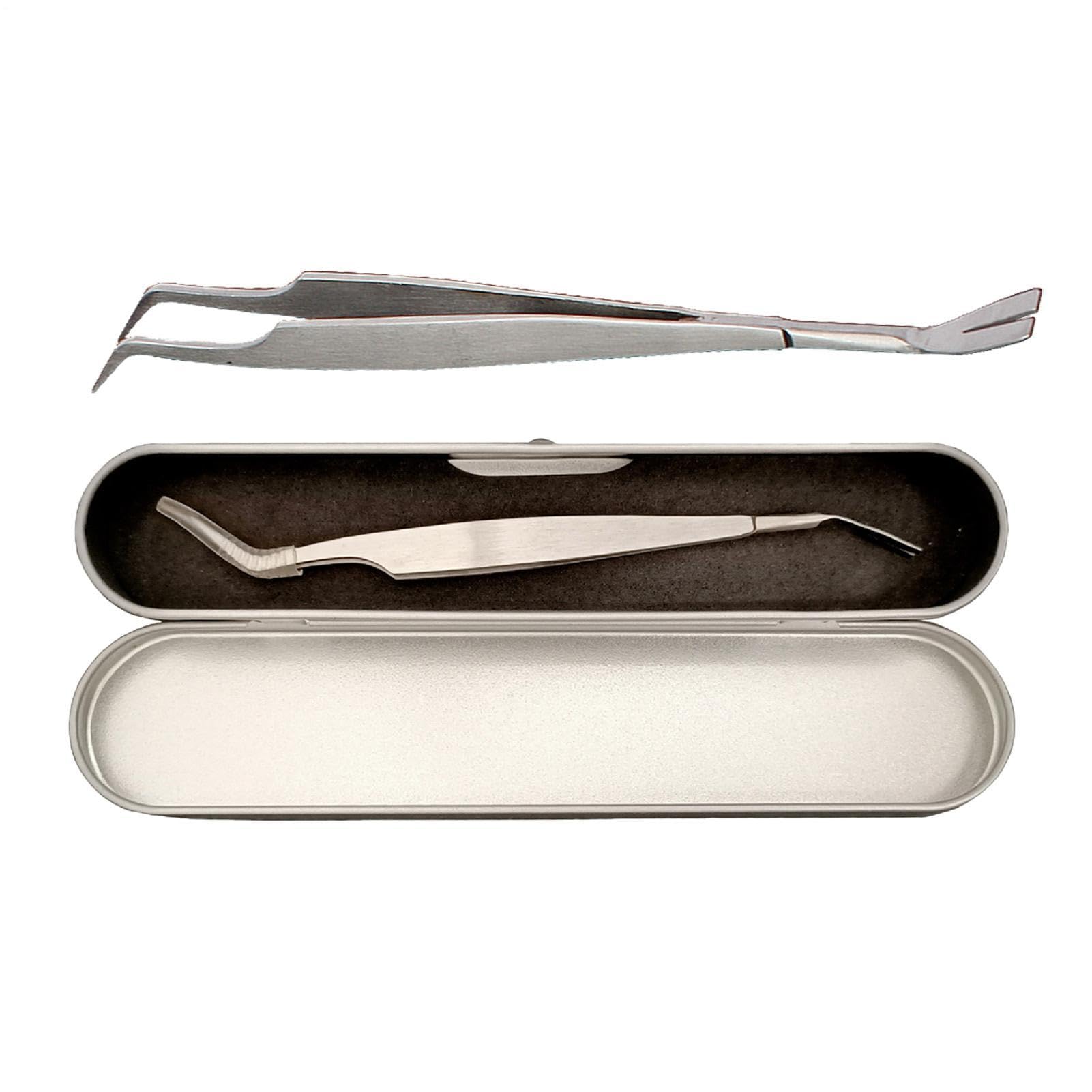 Tick Remover Tool - 2 Tick Tick Tweezers Portable Cleaning Tool with Storage Box | Safe Hygiene Solution for Dogs, Cats, Outdoor Pet Care
