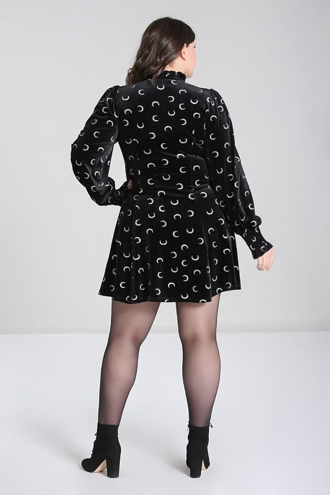 Amazon.com: Hell Bunny Misty Moon Mini Dress (as1, Alpha