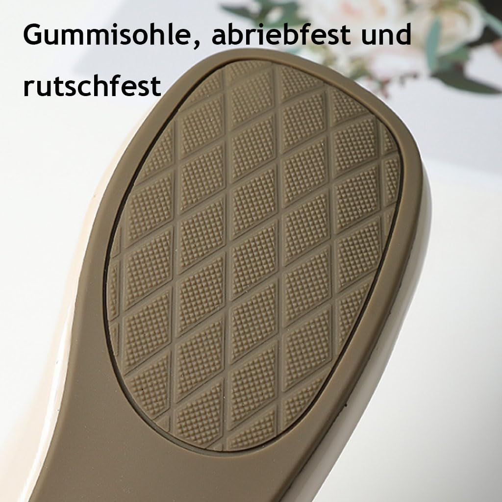 Ballerine da Donna Scarpe comode in Vernice, Classiche Slippers Piatte da Donna con Fiocco, Eleganti Ballerine per Tutti i Giorni, Ufficio e Cerimonie, Antiscivolo e Traspiranti