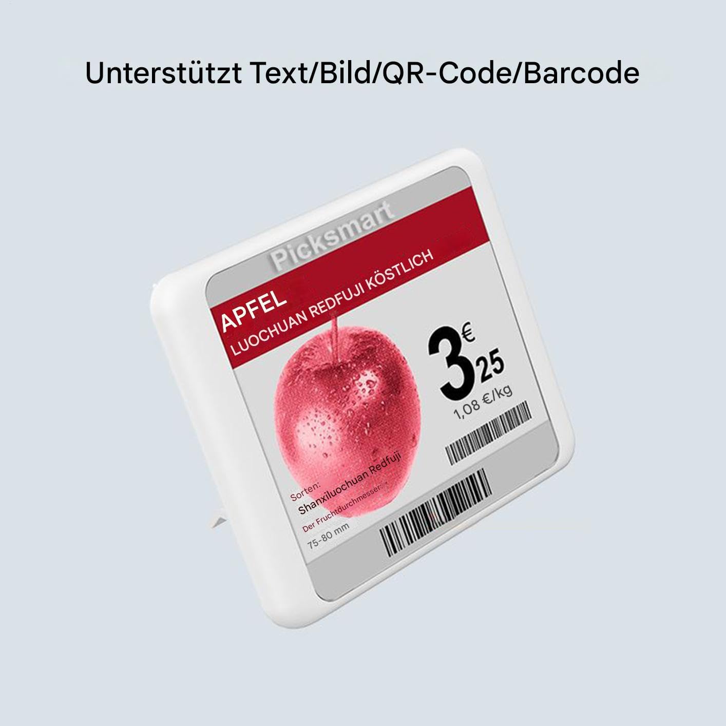 Etichetta Elettronica Per Scaffali Cartelli Magnetici Elettrici A Controllo | Schermo E-paper Modificabile Per Interno Esterno Negozi Uffici Biblioteca Garage Frigo Abbigliamento