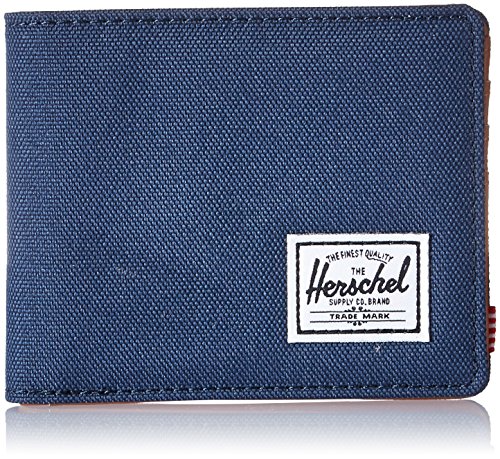 Herschel Unisex Adult Hank Rfid Bi Fold Wallet, Navy/Tan Synthetic Leather, One Size Us #TOP10