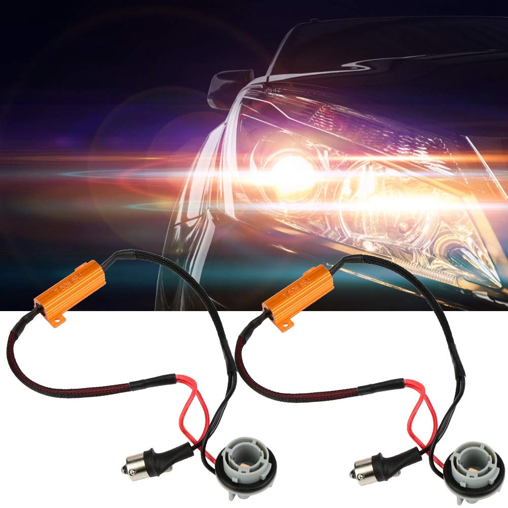 2pcs/set Load Resistor Connector Wire Wiring Harness Turn Signal light 1156
