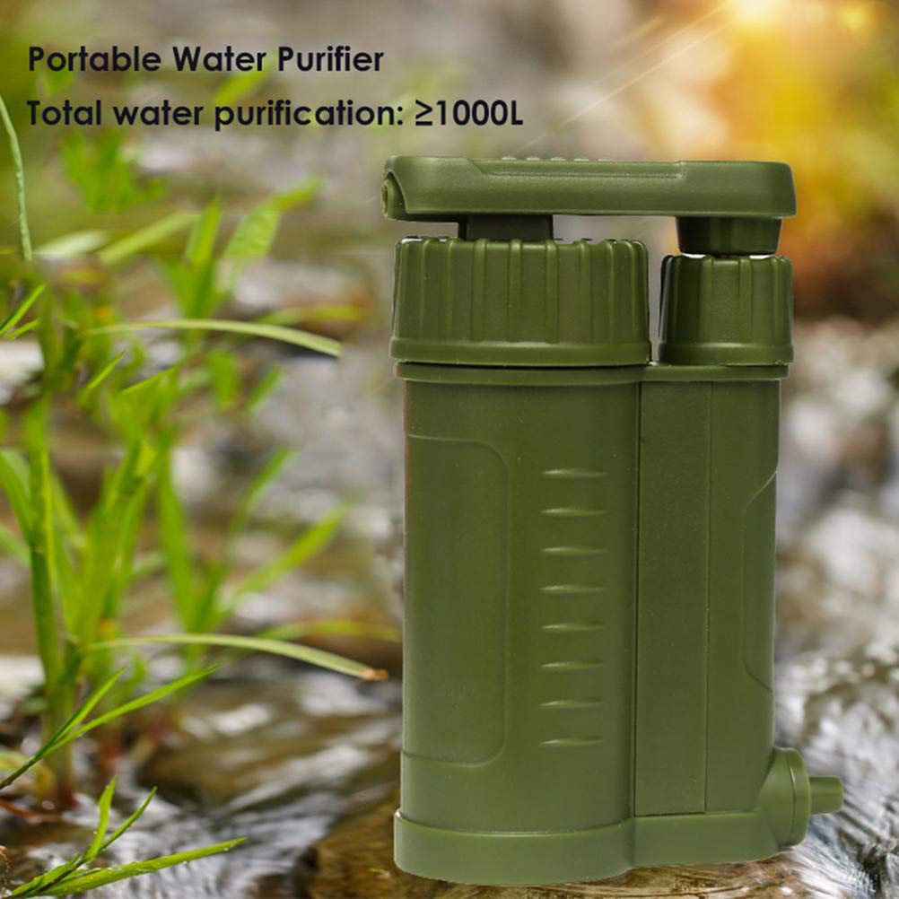 Filtr do wody na zewnątrz 1000 l filtr do wody survivalowej najmocniejszy przenośny filtr wody outdoorowej i kempingowej do uzdatniania wody, idealny do zapobiegania kryzysom i nagłych wypadkach