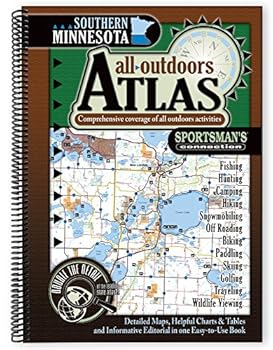 Spiral-bound Southern Minnesota All-Outdoors Atlas & Field Guide Book
