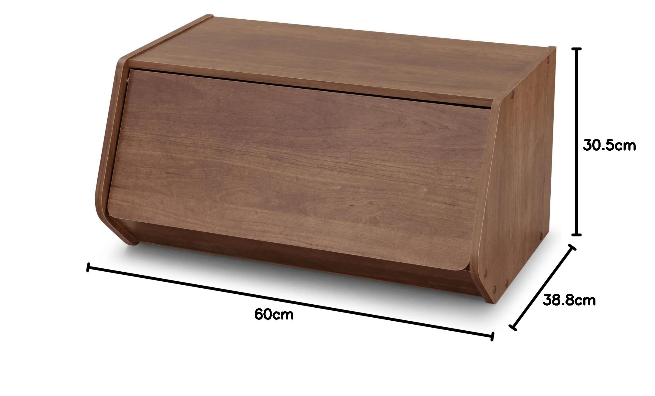 Iris Ohyama, Armadio con anta a libro/Armadio in legno con anta/Mobili laterali/Armadietto portaoggetti, Modulare,Design, Ufficio, Casa - Stack Box - STB-600D - Marrone