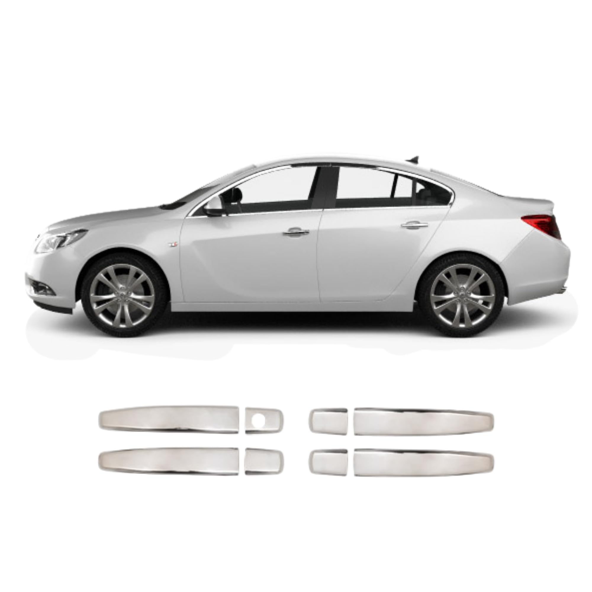 FOR CHEVROLET CRUZE TRAX AVEO 2009-2023 CHROME DOOR HANDLE COVERS STEEL TRIM