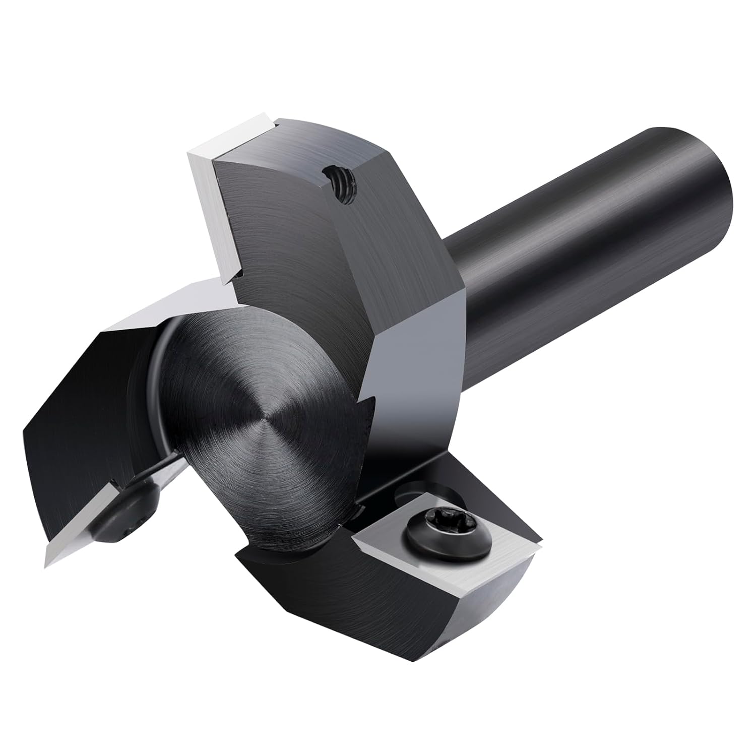 Slab Flattening Router Bits 1/2'' Shank, 2'' Cutting Diameter 3 Wings, Spoilboard Surfacing Router Bit Wood Planing Bit CNC Router Flattening Bit for Woodworking Tools