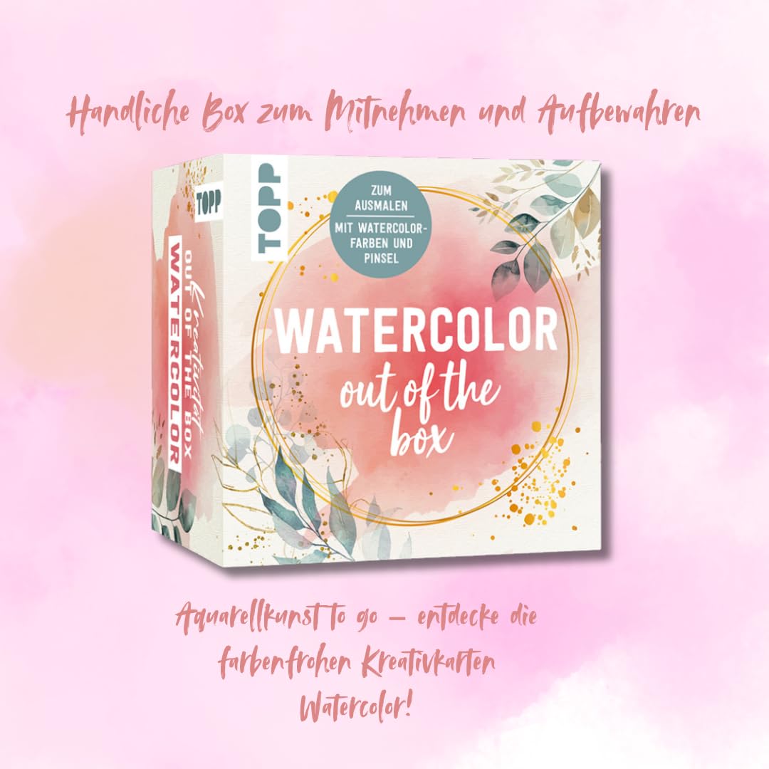 Creativity Out of the Box: Watercolor: Instruction Book, 30 Colouring Cards, 2 Colour Cards and 1 Brush      Misc. Supplies – January 15, 2026