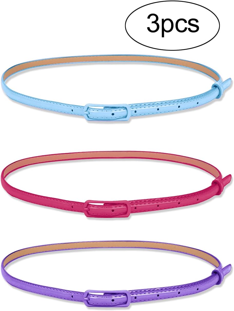 Sourcing Map Damen Gürtel Aus PU-Leder - Schmaler Gürtel Mit Einfach-Schnalle