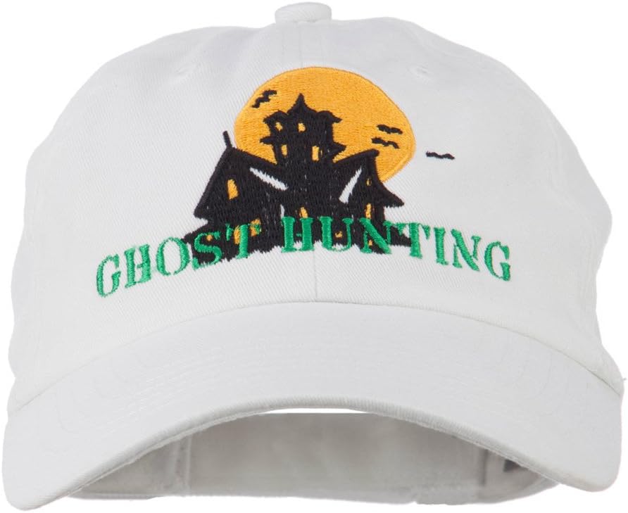 e4Hats.com Halloween Ghost Hunting Embroidered Pet Spun Cap