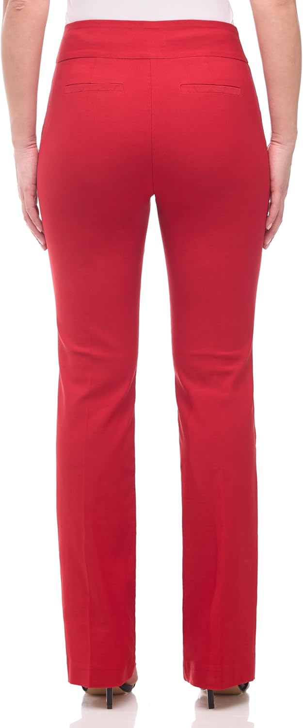 Women's Pull-On Stretchy and Dressy Boot Cut Career Pant - Image 3